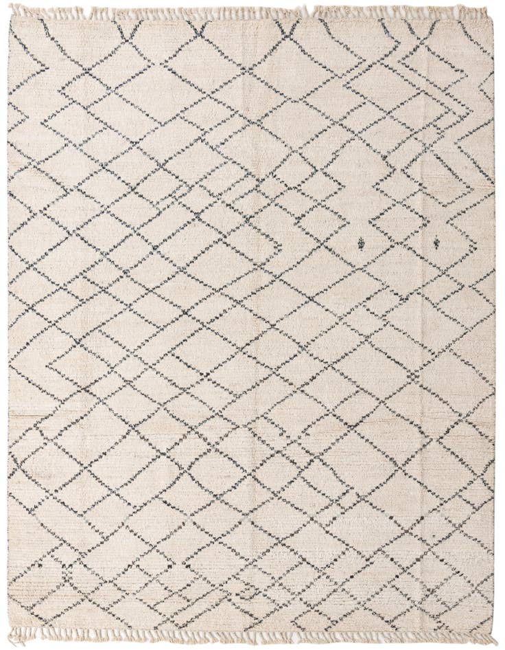 Detail image of 8' x 10' 3 Hand Knotted Moroccan Wool Rug
