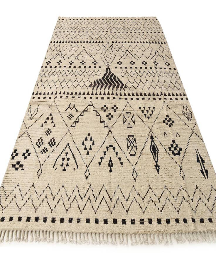 Detail image of 8' 2 x 10' 2  Hand Knotted Moroccan Wool Rug