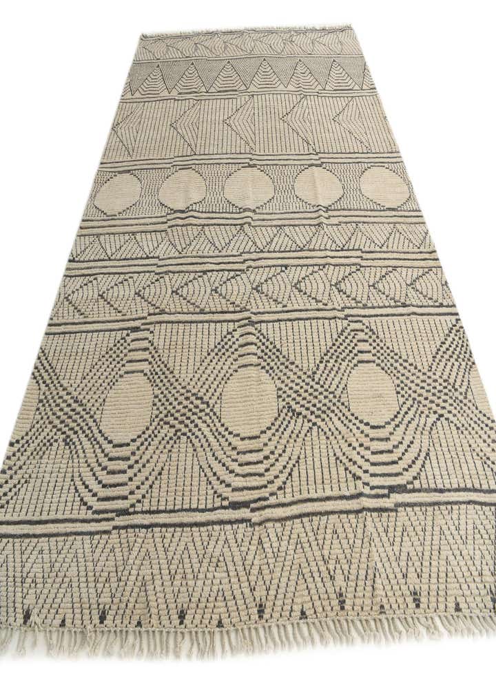9' x 12' 3 Hand Knotted Moroccan Wool Rug