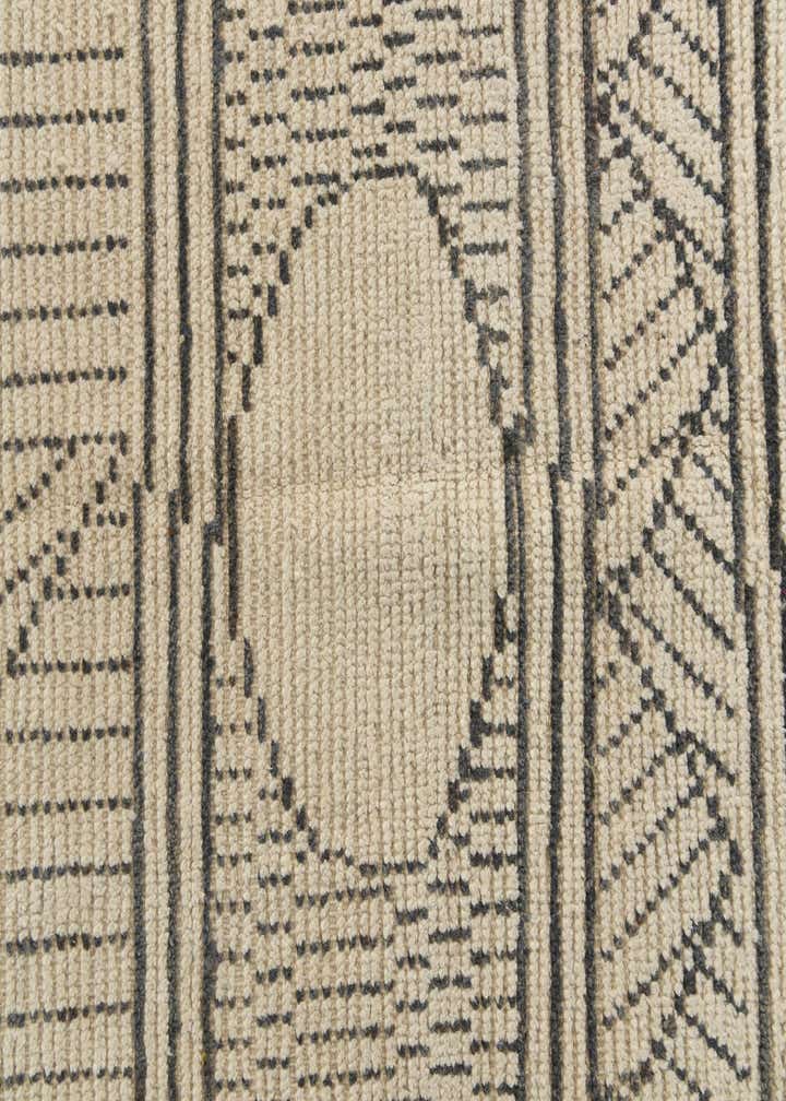 9' x 12' 3 Hand Knotted Moroccan Wool Rug