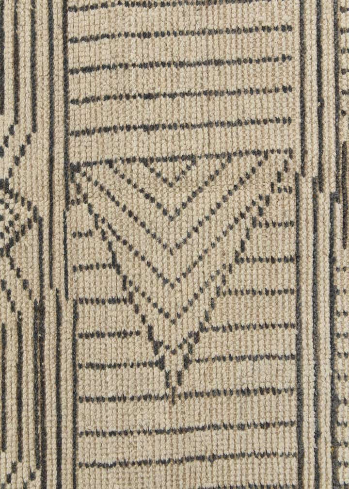 9' x 12' 3 Hand Knotted Moroccan Wool Rug