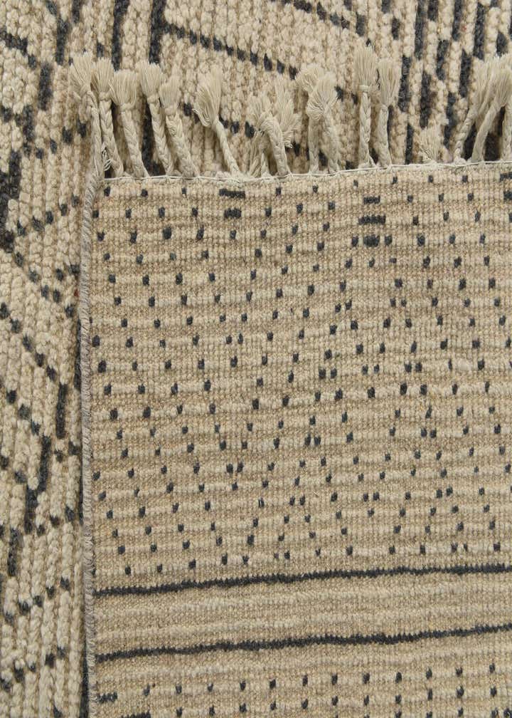 9' x 12' 3 Hand Knotted Moroccan Wool Rug
