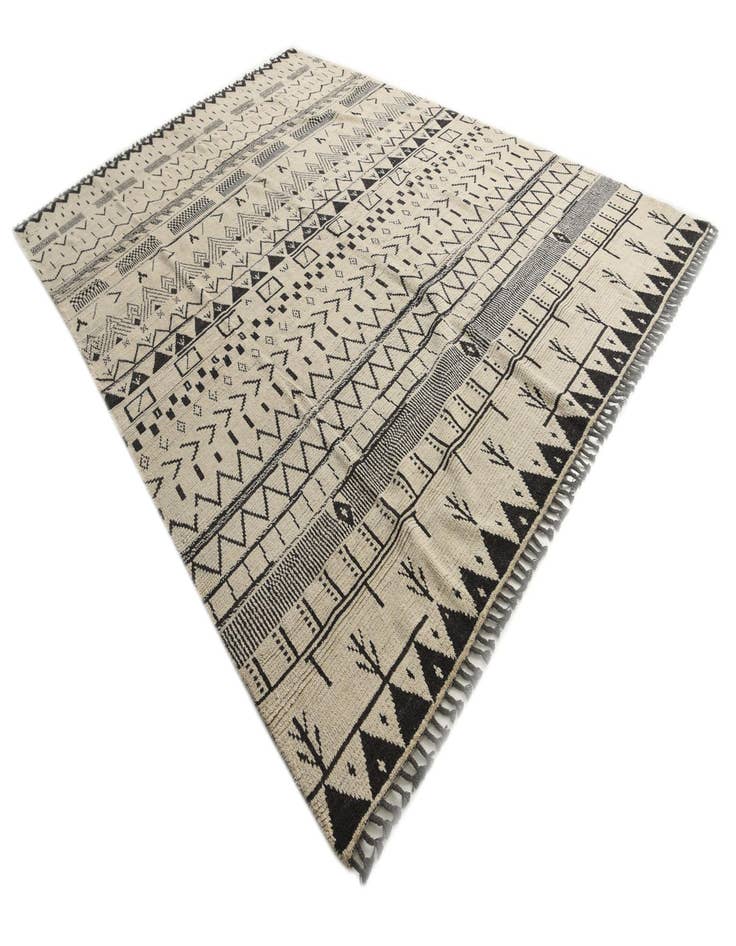 Detail image of 10' 3 x 14' 5  Hand Knotted Moroccan Wool Rug