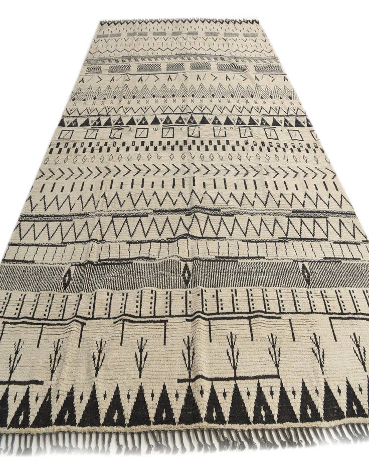 Detail image of 10' 3 x 14' 5  Hand Knotted Moroccan Wool Rug