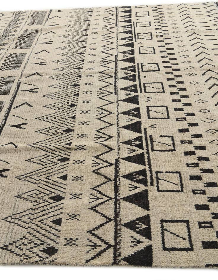 Detail image of 10' 3 x 14' 5  Hand Knotted Moroccan Wool Rug