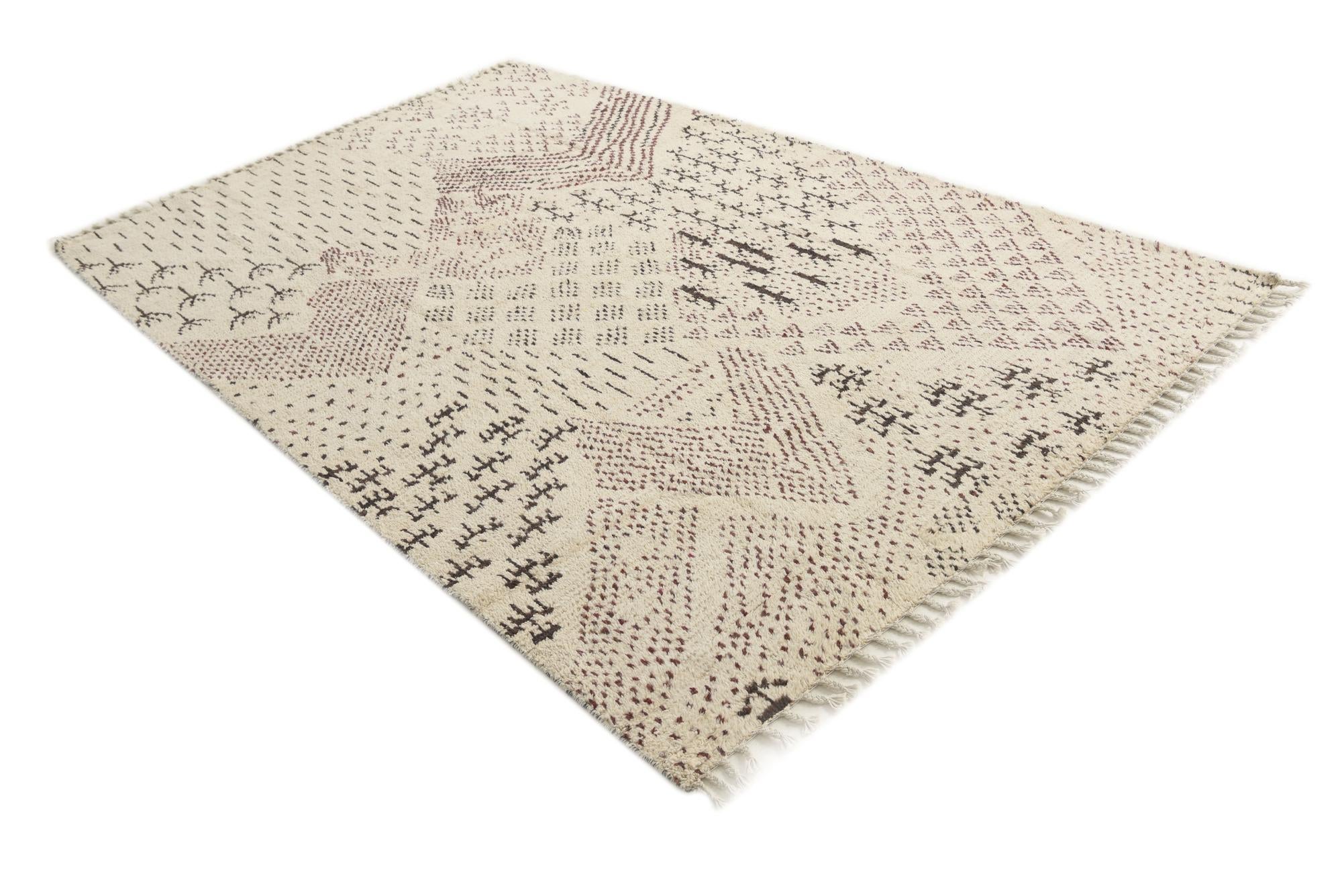 180cm x 280cm anudado a mano marroquí Alfombra Lana