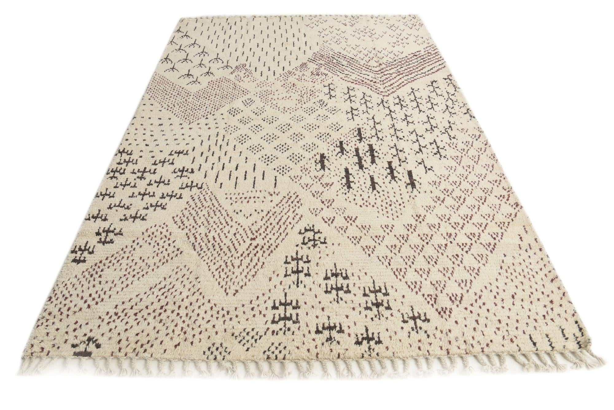 180cm x 280cm anudado a mano marroquí Alfombra Lana
