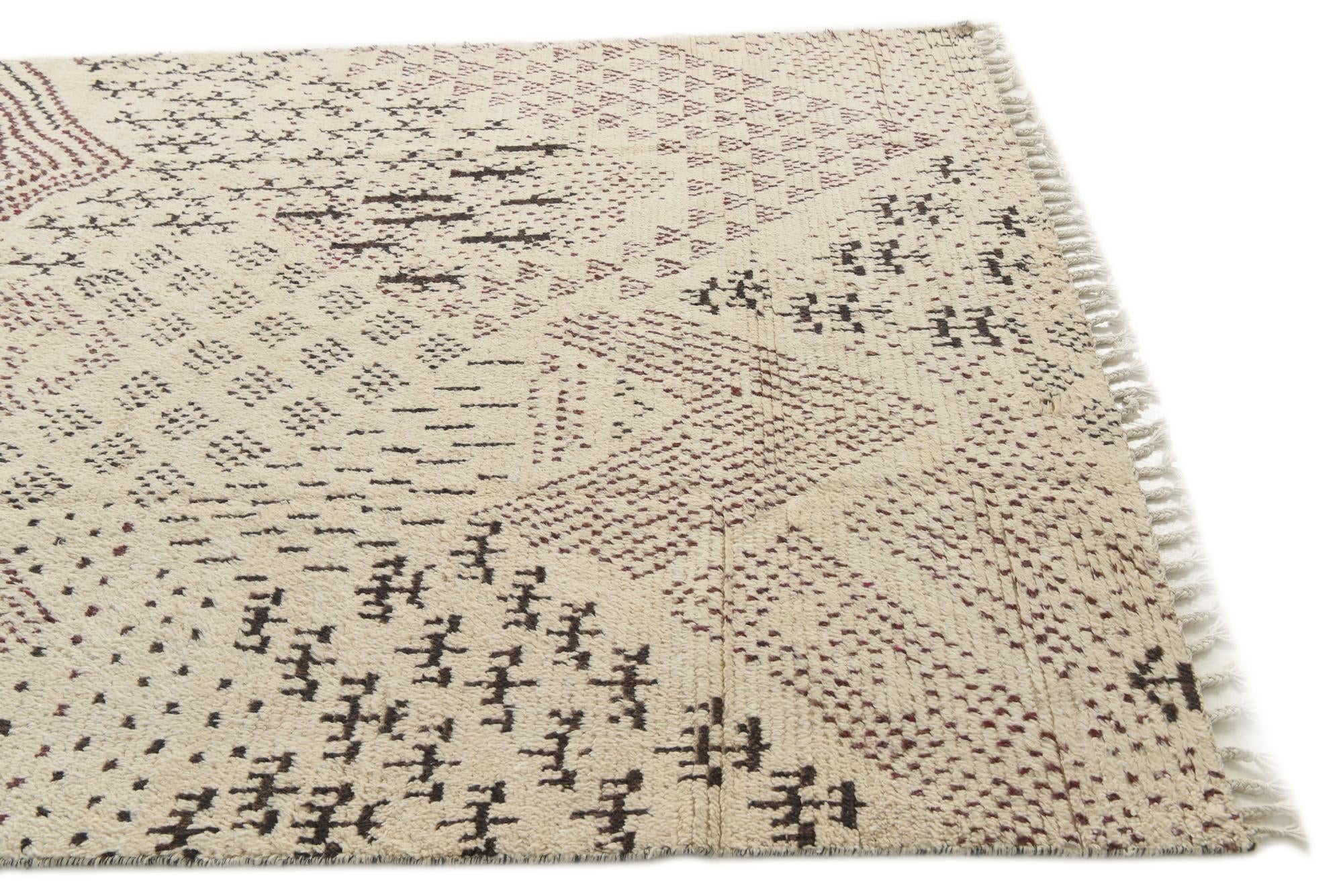 180cm x 280cm anudado a mano marroquí Alfombra Lana