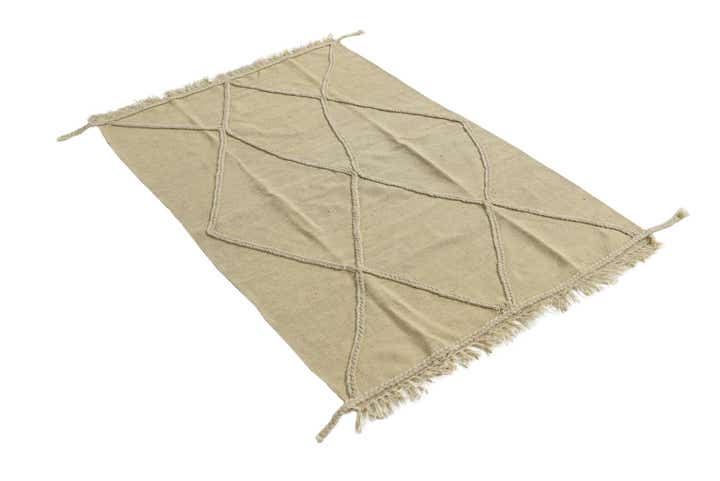 3' 3 x 5' Hand Knotted Moroccan Wool Rug