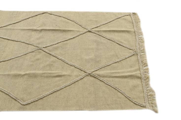 Detail image of 3' 3 x 5' Hand Knotted Moroccan Wool Rug