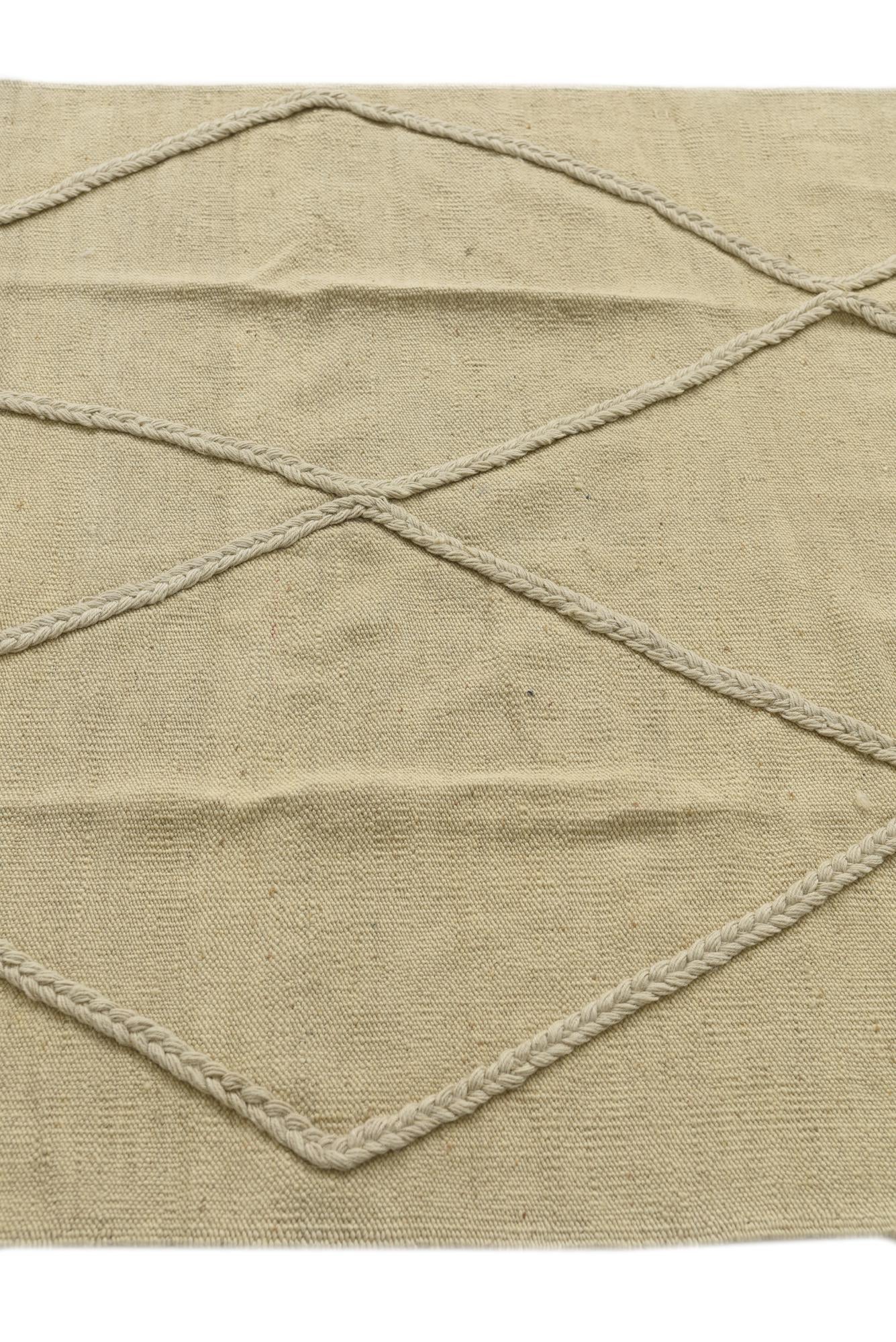 3' 3 x 5' Hand Knotted Moroccan Wool Rug
