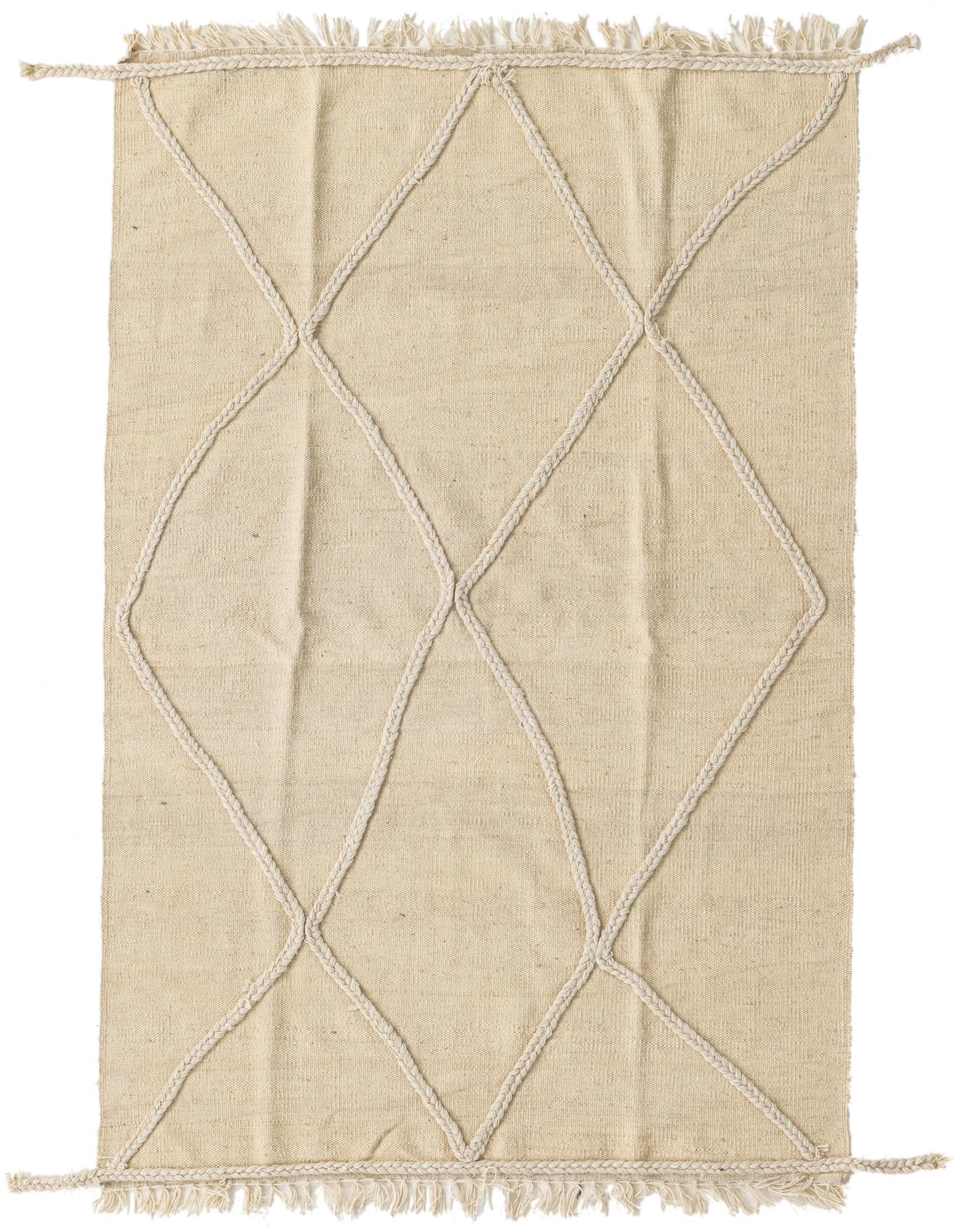 3' 3 x 5' Hand Knotted Moroccan Wool Rug