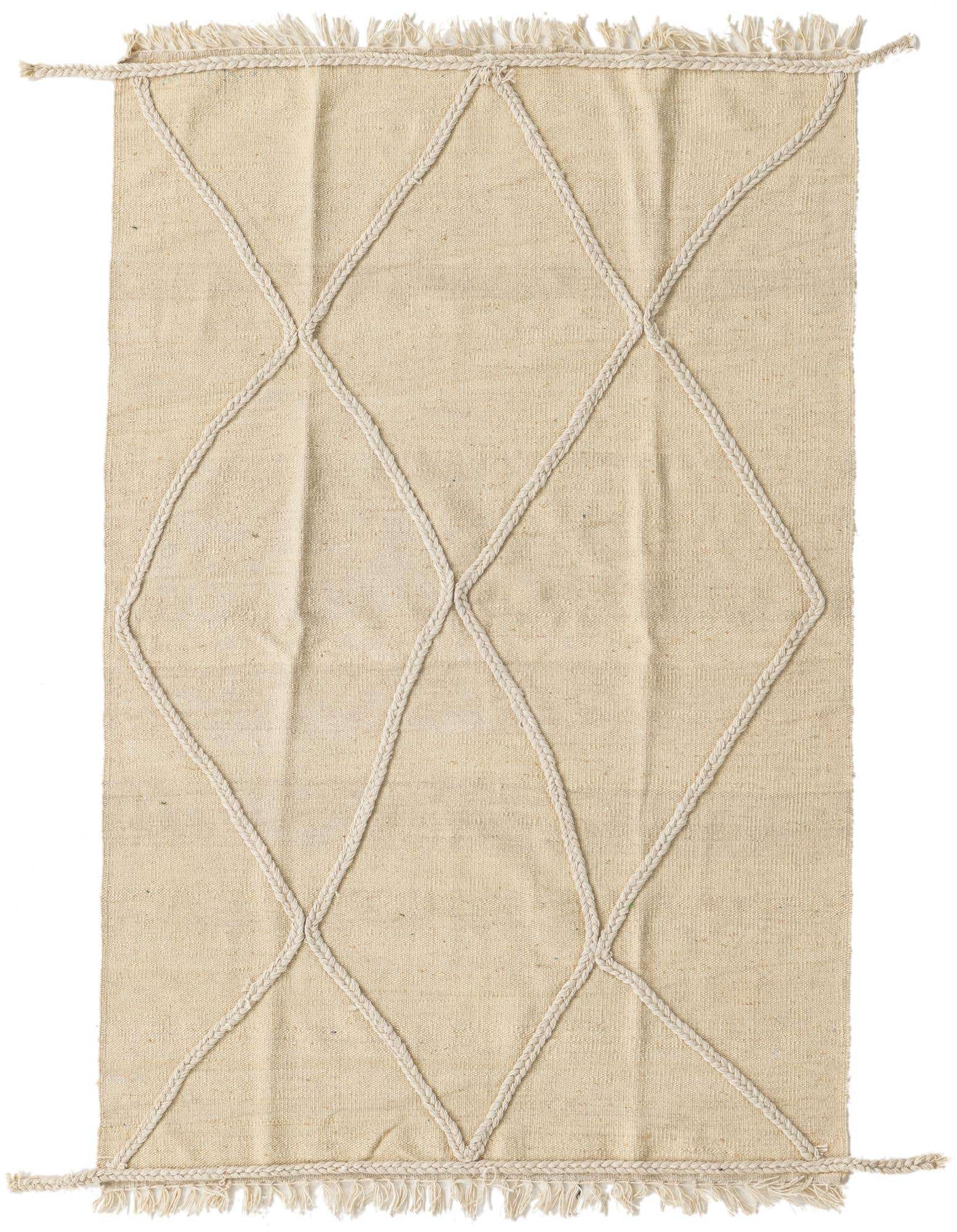 3' 3 x 5' Hand Knotted Moroccan Wool Rug