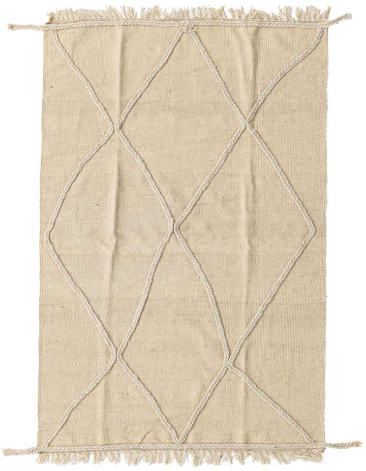 3' 3 x 5' Hand Knotted Moroccan Wool Rug