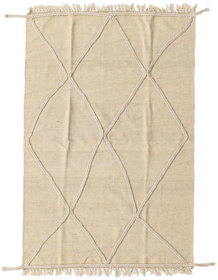 Detail image of 3' 3 x 5' Hand Knotted Moroccan Wool Rug