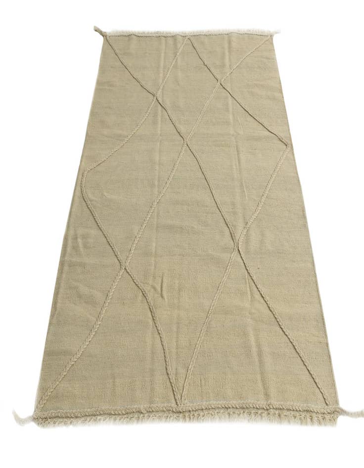 Detail image of 4' 2 x 6' 1  Hand Knotted Moroccan Wool Rug