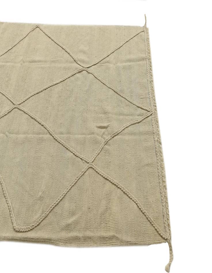 Detail image of 4' 2 x 6' 1  Hand Knotted Moroccan Wool Rug