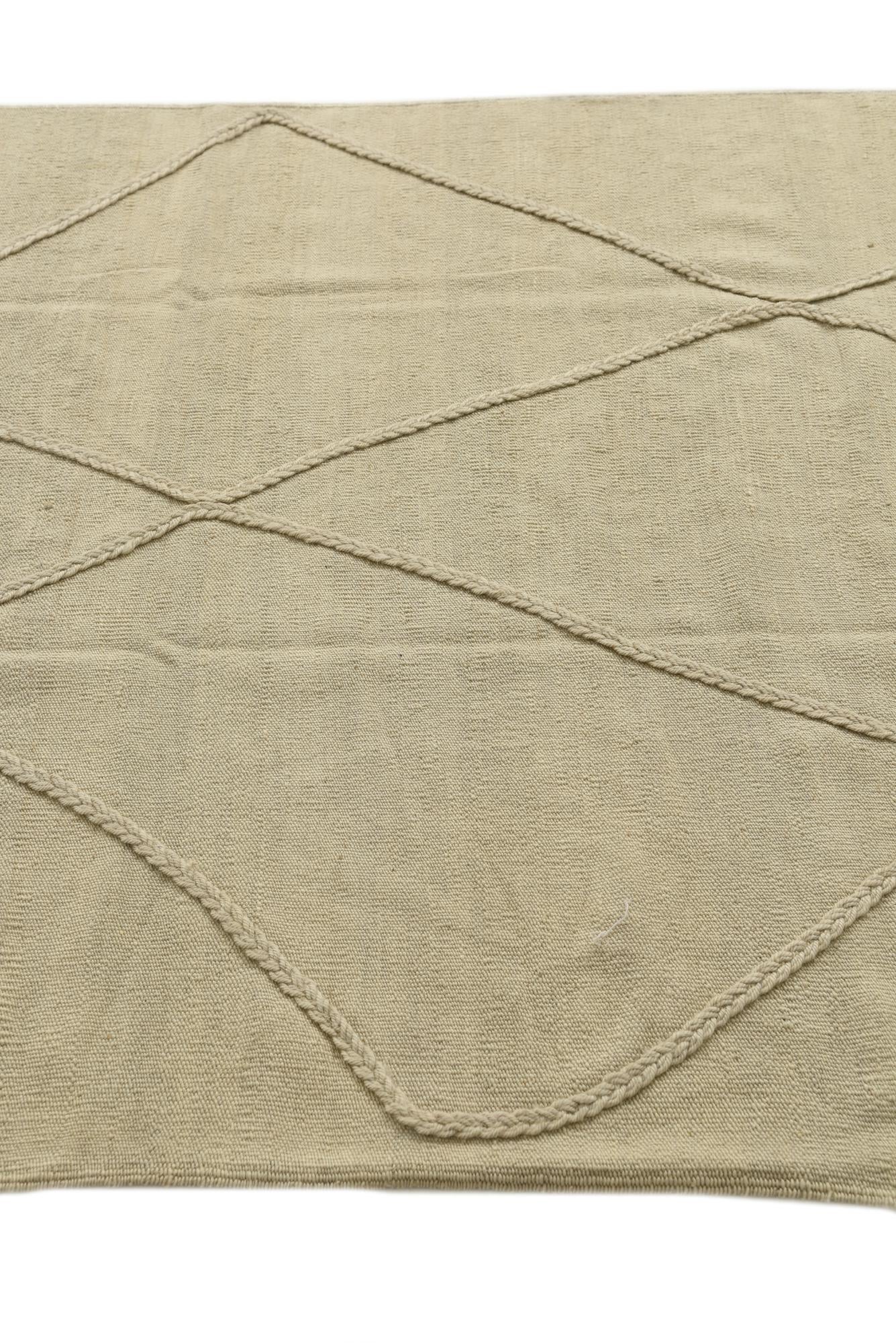4' 2 x 6' 1 Hand Knotted Moroccan Wool Rug