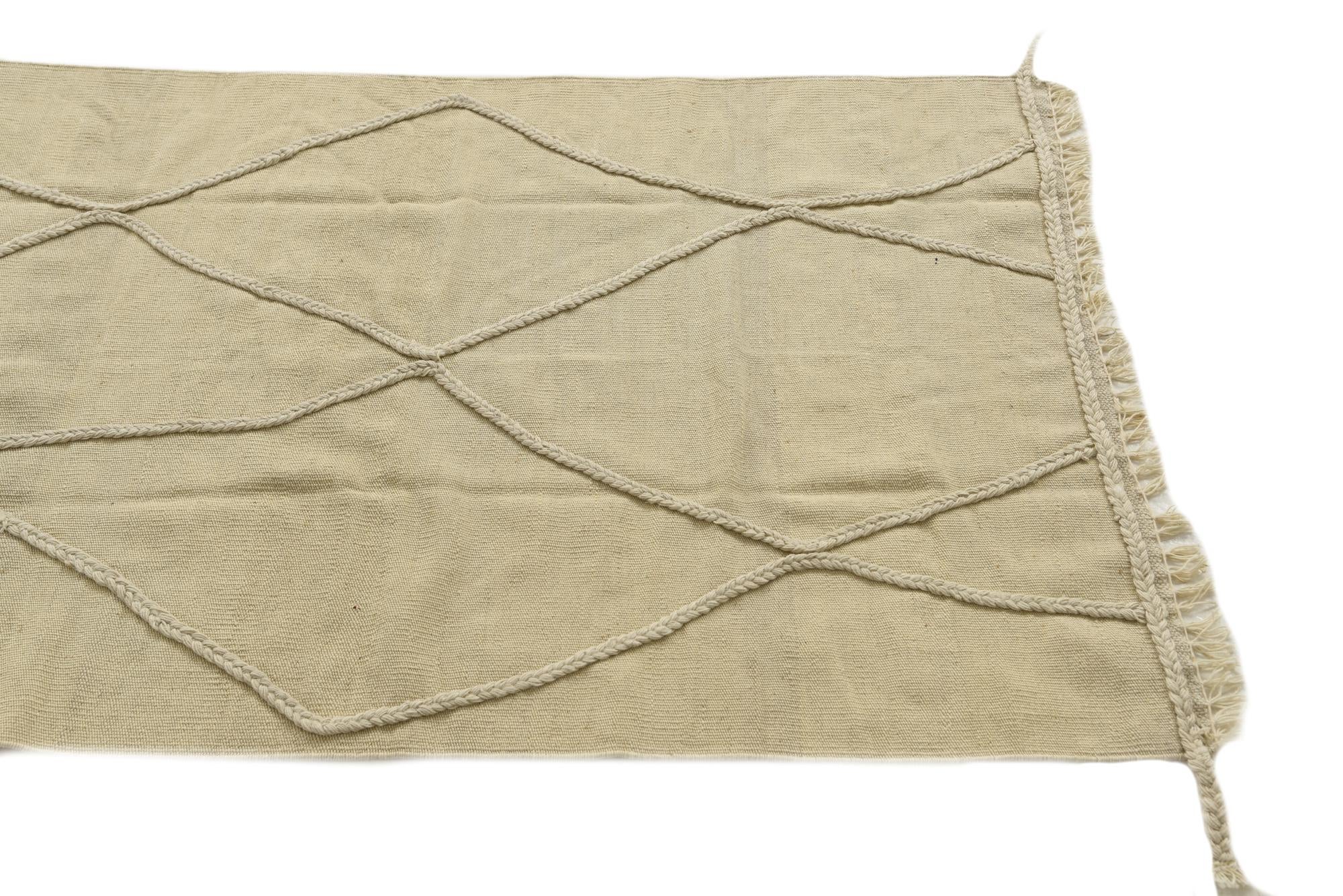 3' 3 x 5' 1 Hand Knotted Moroccan Wool Rug