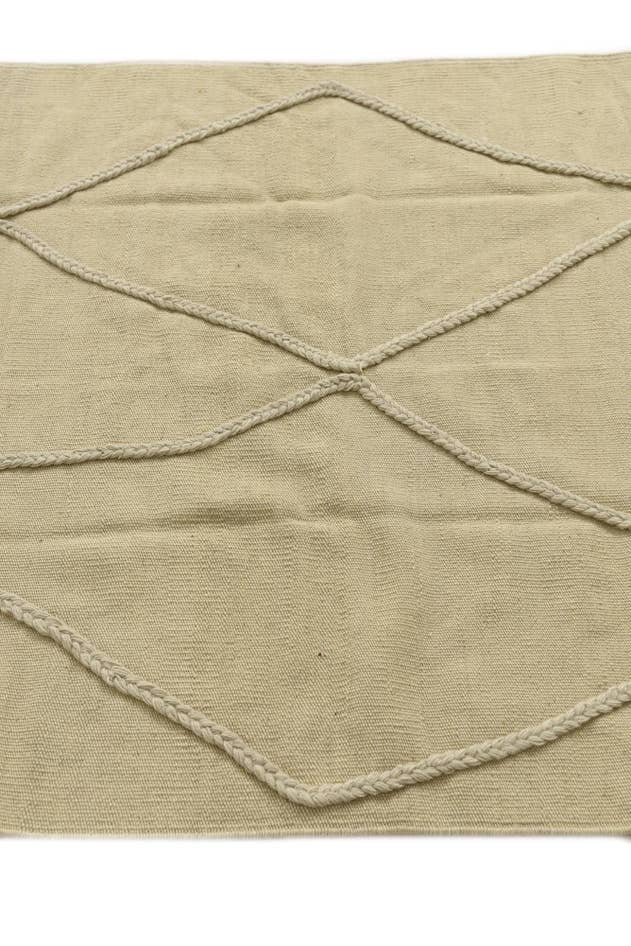 Detailansicht von 100cm x 155cm Handgeknüpft Marokkanisch Wolle Teppich