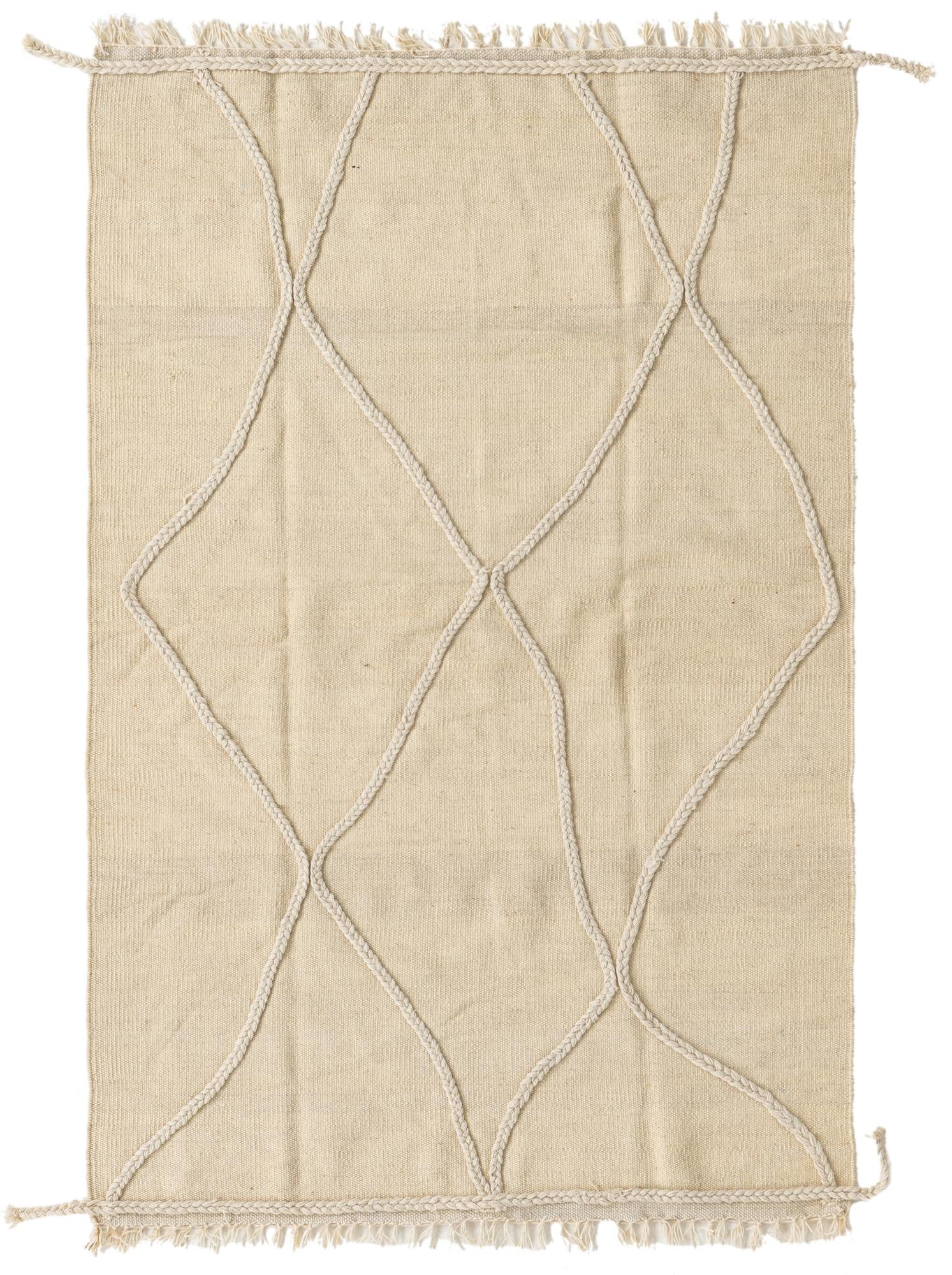 3' 3 x 5' 1 Hand Knotted Moroccan Wool Rug