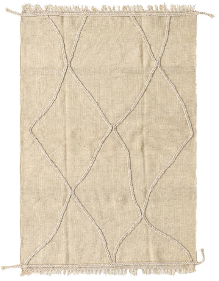 Detail image of 3' 3 x 5' 1 Hand Knotted Moroccan Wool Rug