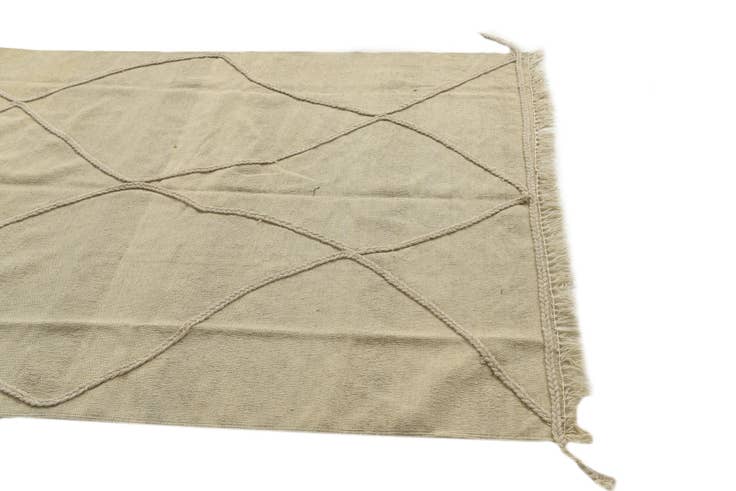 Detail image of 4' 1 x 6' Hand Knotted Moroccan Wool Rug