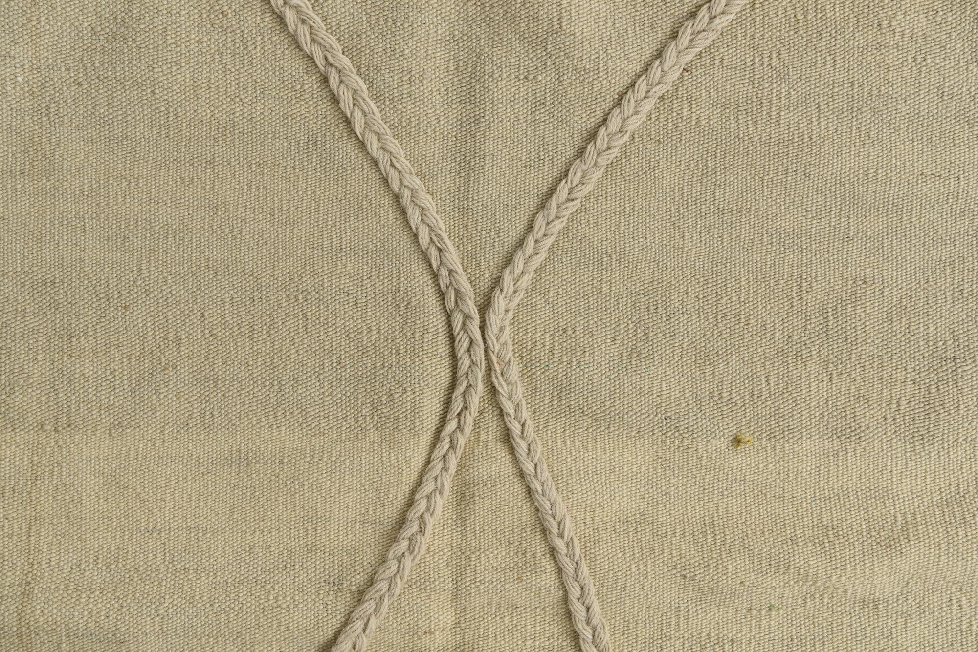 4' 1 x 6' Hand Knotted Moroccan Wool Rug