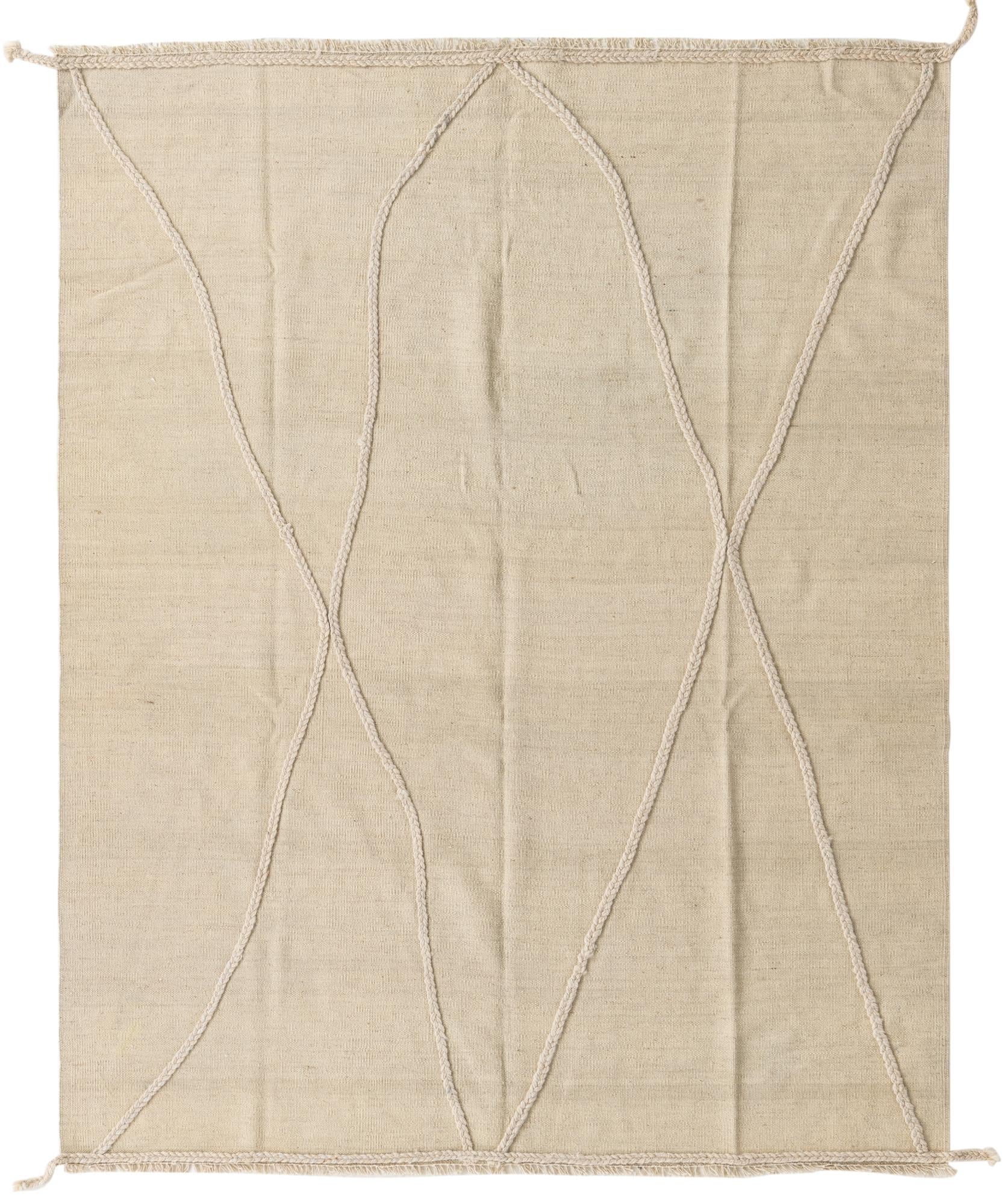 5' 2 x 6' 6 Hand Knotted Moroccan Wool Rug