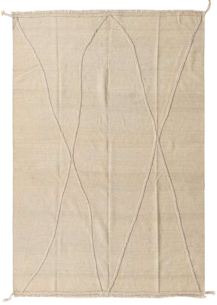 5' 2 x 6' 6 Hand Knotted Moroccan Wool Rug