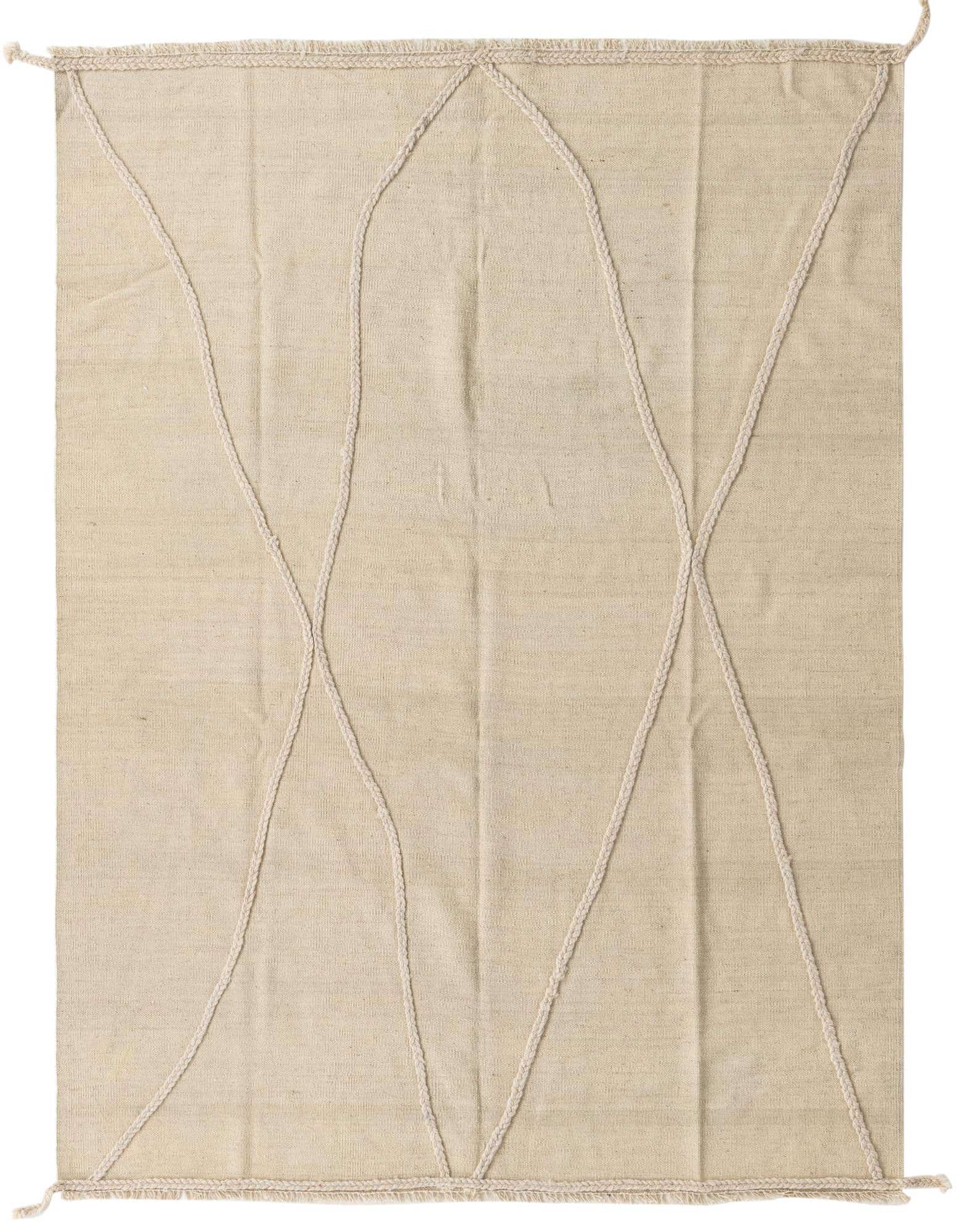 5' 2 x 6' 6 Hand Knotted Moroccan Wool Rug