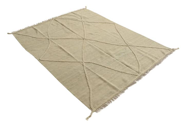 Detail image of 5' x 6' 4 Hand Knotted Moroccan Wool Rug