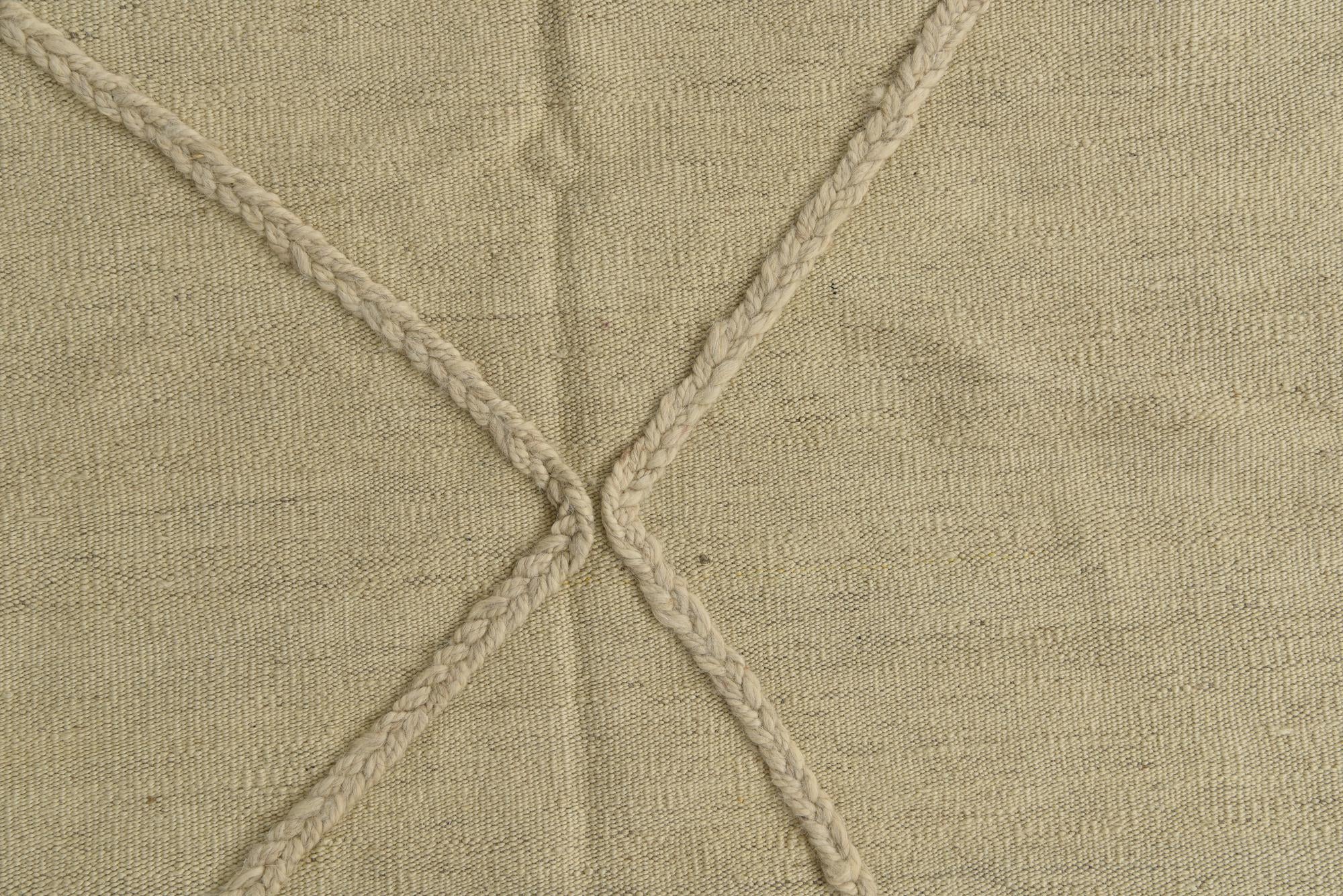 5' x 6' 4 Hand Knotted Moroccan Wool Rug