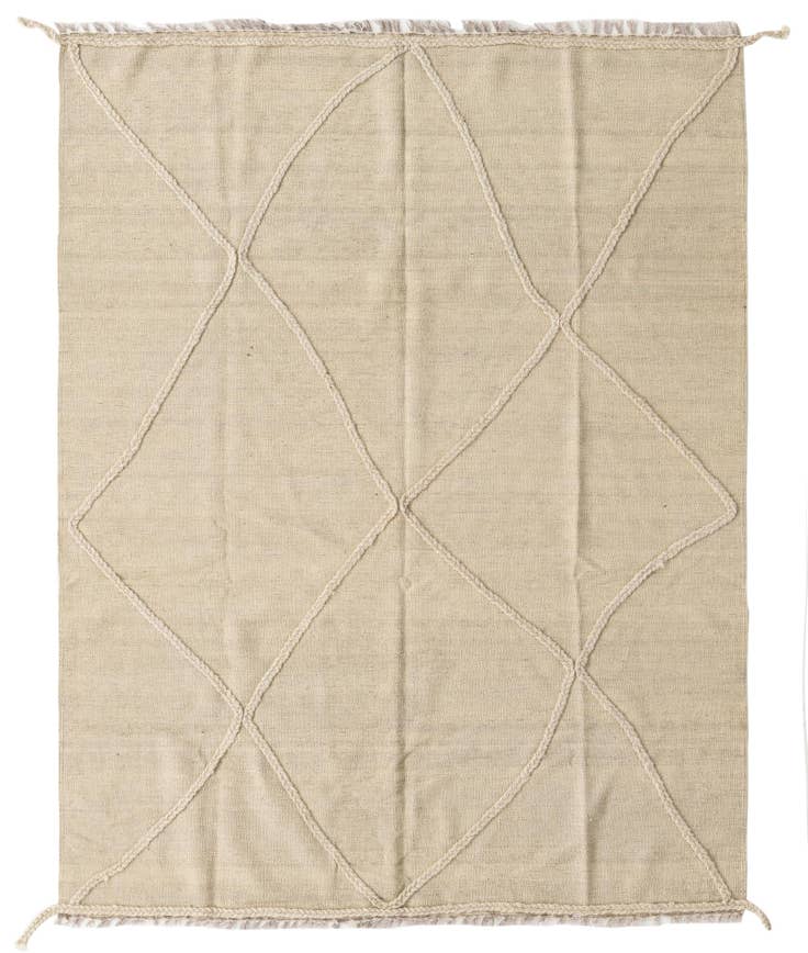 Detail image of 5' x 6' 4 Hand Knotted Moroccan Wool Rug
