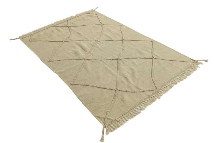 4' 1 x 6' 1 Hand Knotted Moroccan Wool Rug