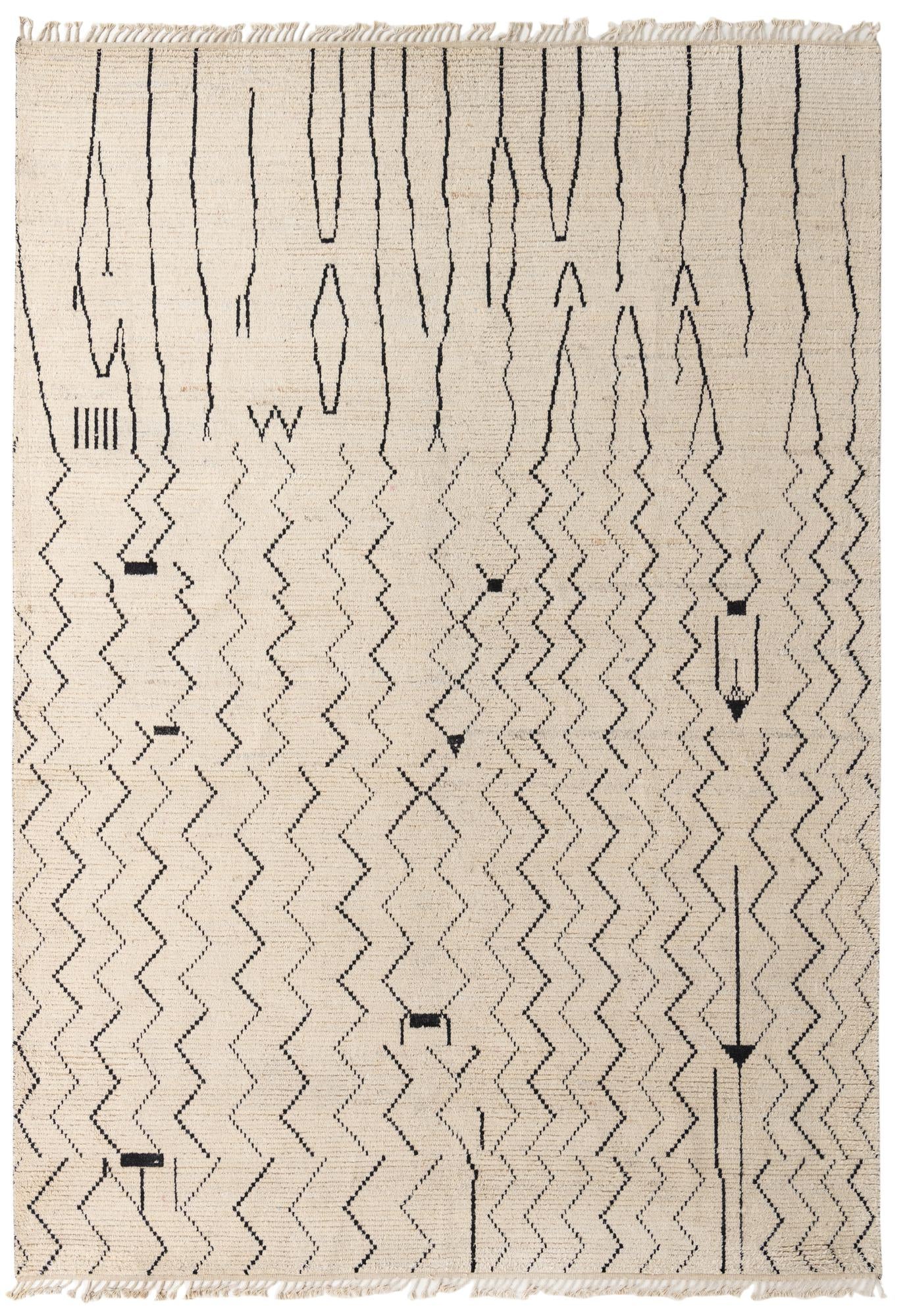 10' x 14' 6 Hand Knotted Moroccan Wool Rug