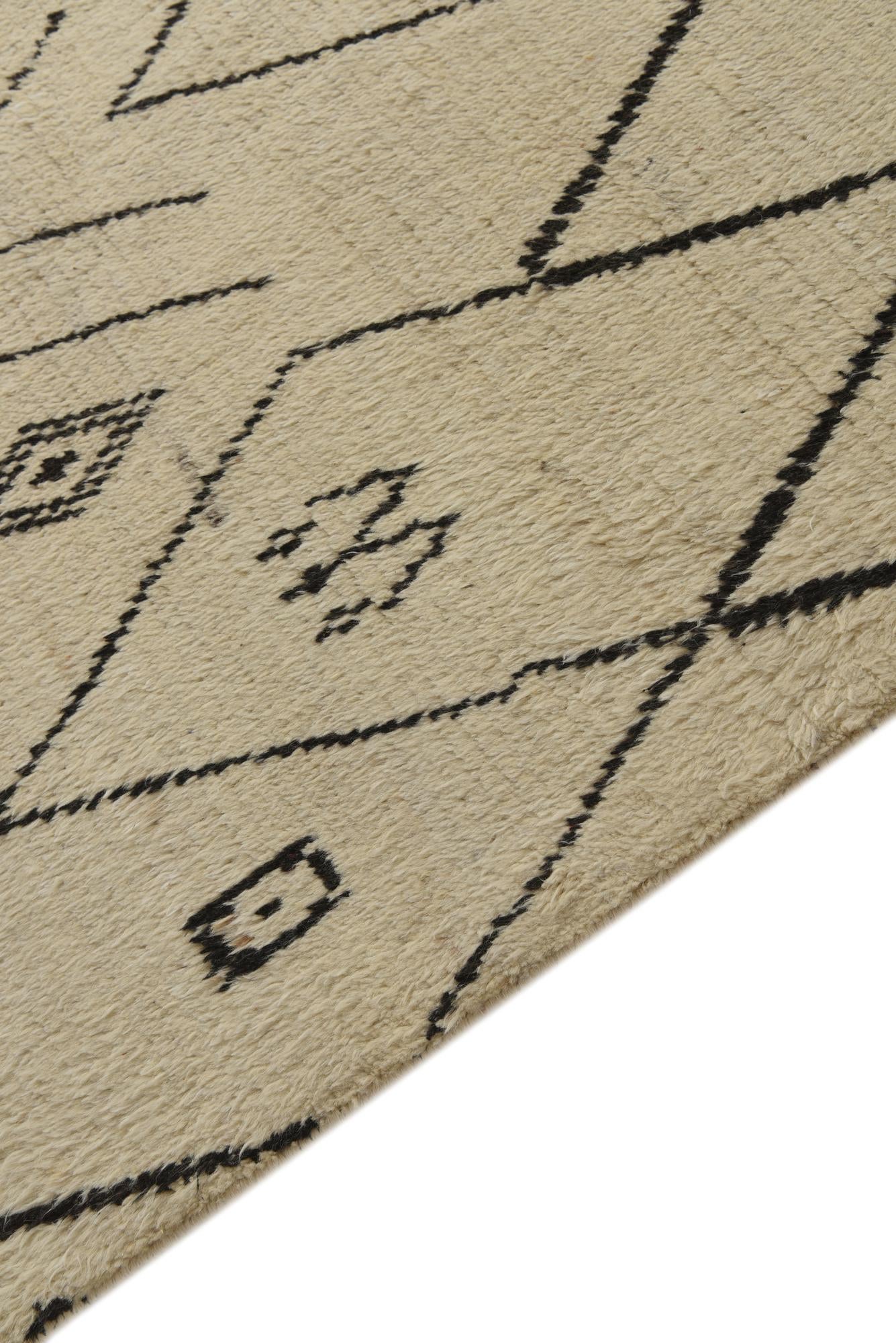 10' x 14' 8 Hand Knotted Moroccan Wool Rug