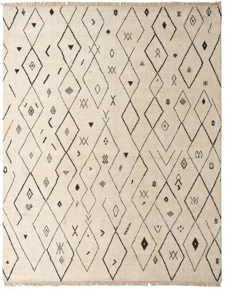 Detail image of 10' x 14' 8 Hand Knotted Moroccan Wool Rug