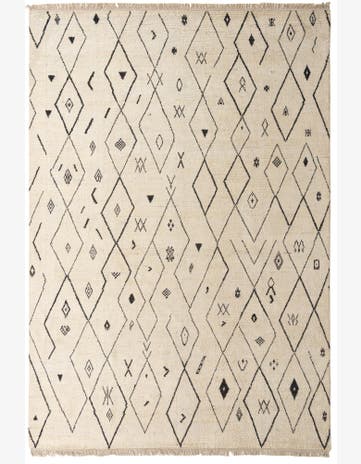 10' x 14' 8 Hand Knotted Moroccan Wool Rug