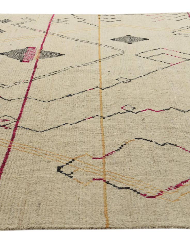 Detail image of 10' x 15' Hand Knotted Moroccan Wool Rug