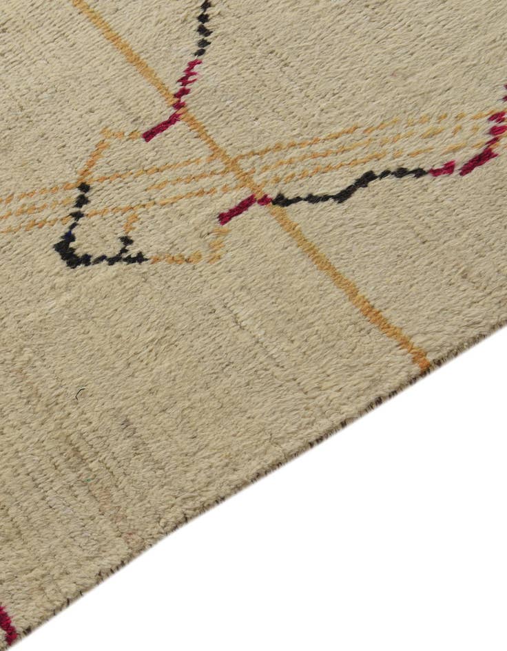 Detail image of 10' x 15' Hand Knotted Moroccan Wool Rug