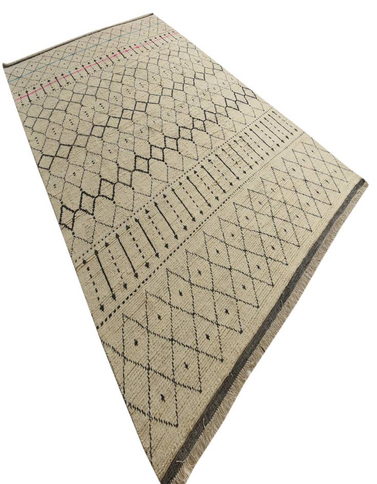 Detail image of 9' 10 x 15'  Hand Knotted Moroccan Wool Rug