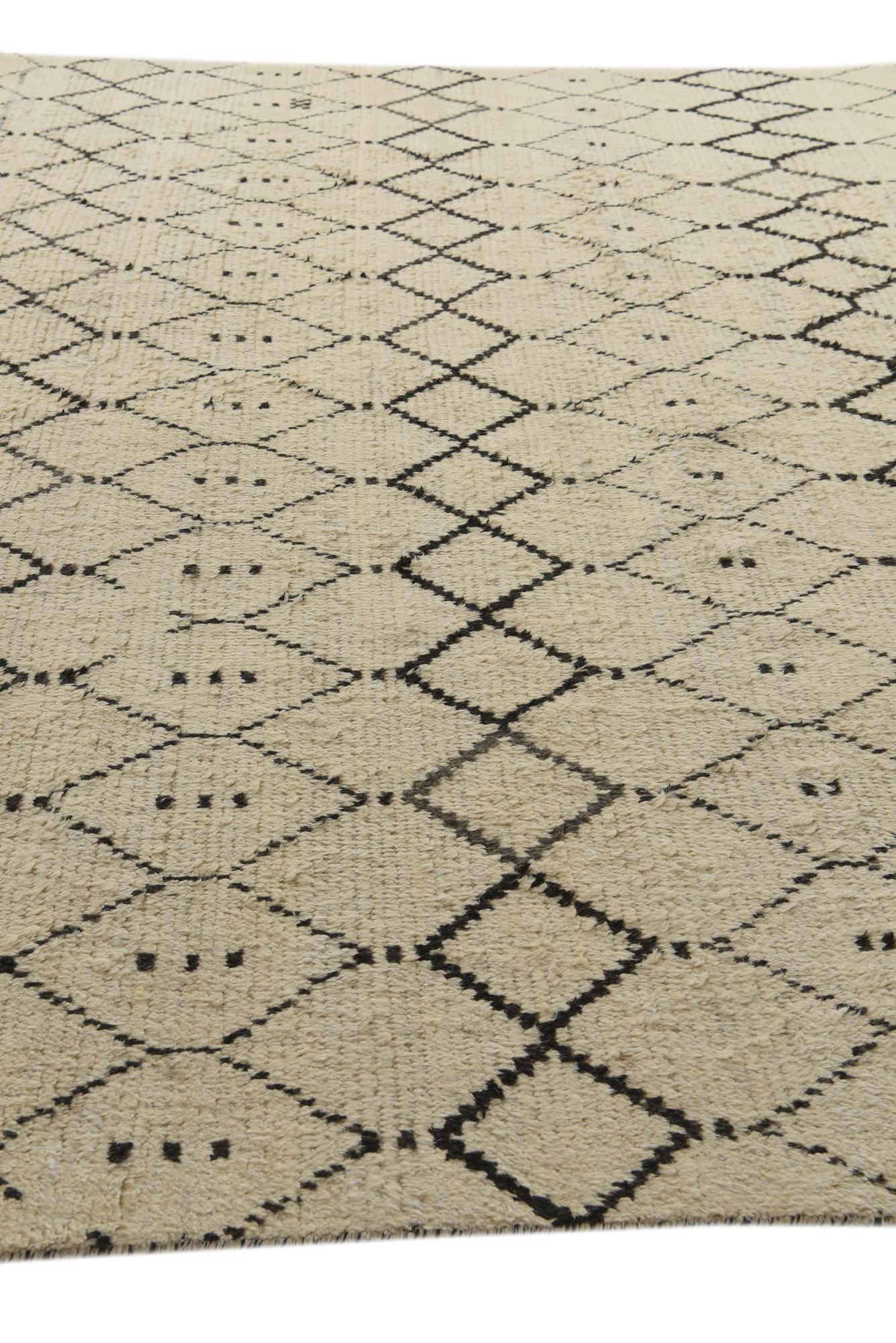 9' 10 x 15' Hand Knotted Moroccan Wool Rug