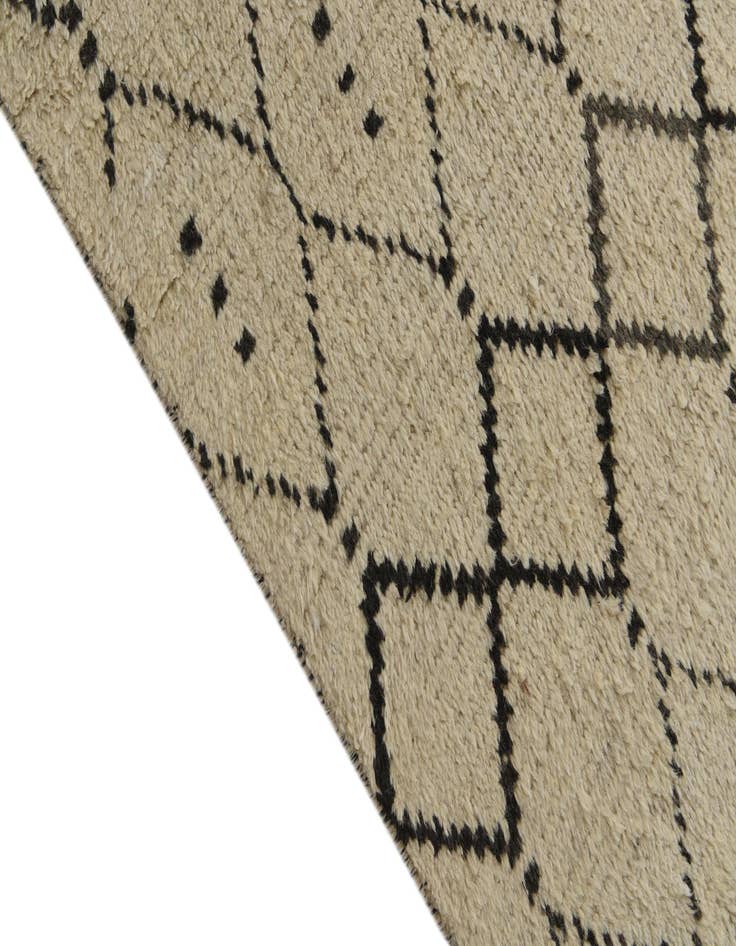 Detail image of 9' 10 x 15'  Hand Knotted Moroccan Wool Rug