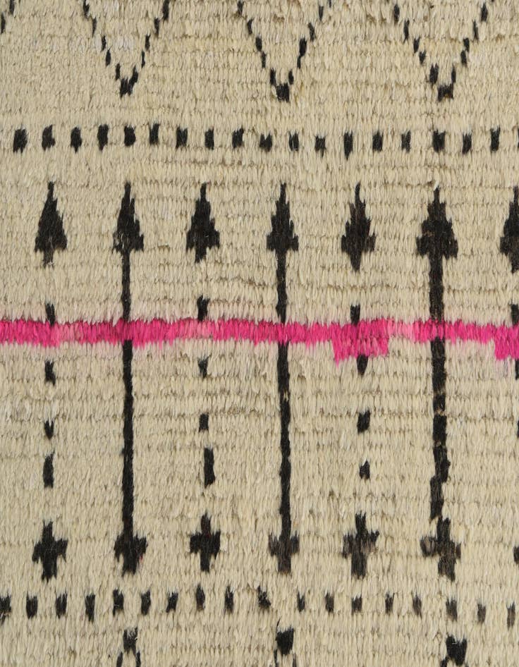 Detail image of 9' 10 x 15'  Hand Knotted Moroccan Wool Rug