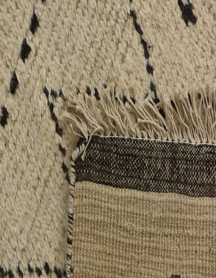 Detail image of 9' 10 x 15'  Hand Knotted Moroccan Wool Rug