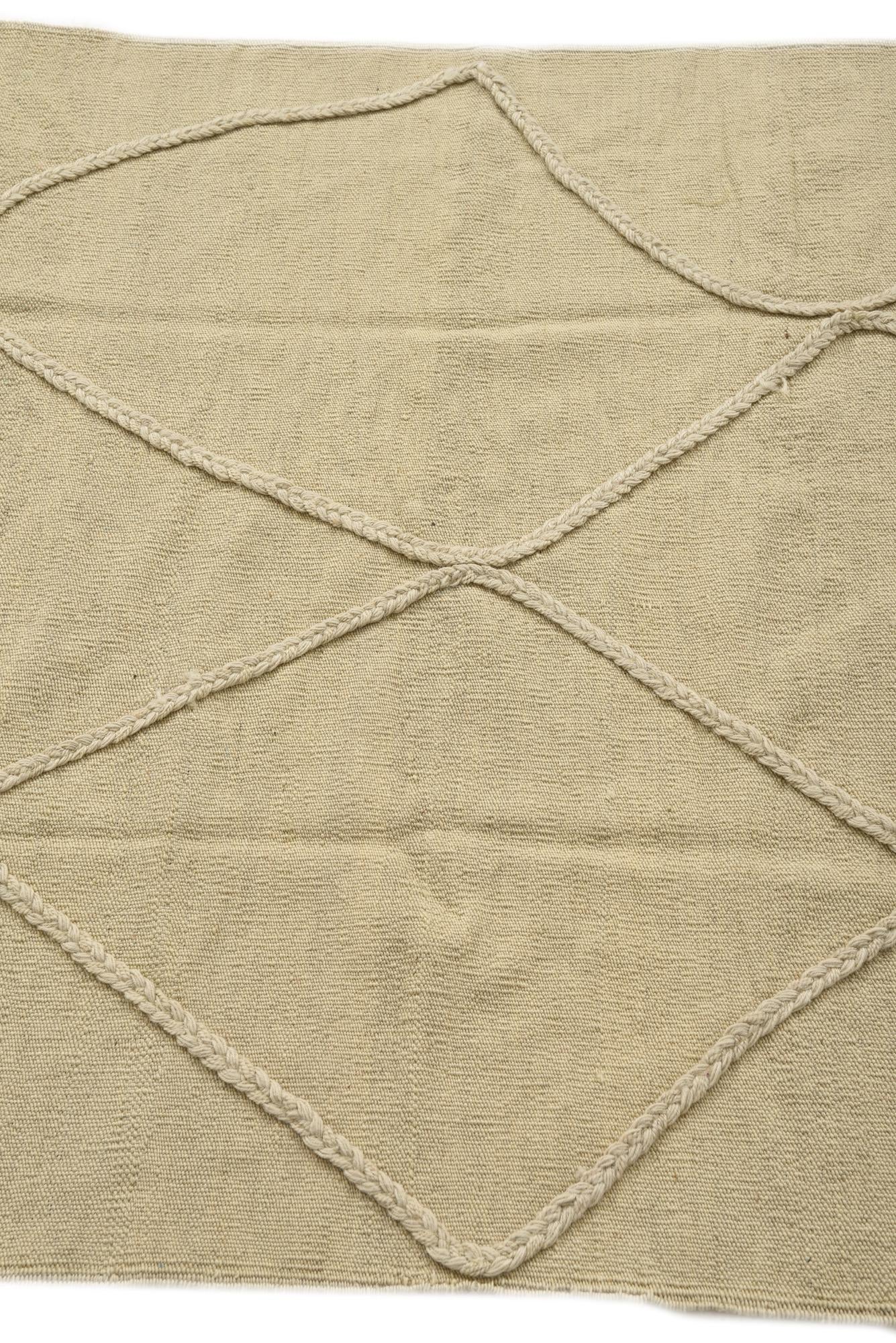 3' 6 x 5' 1 Hand Knotted Moroccan Wool Rug