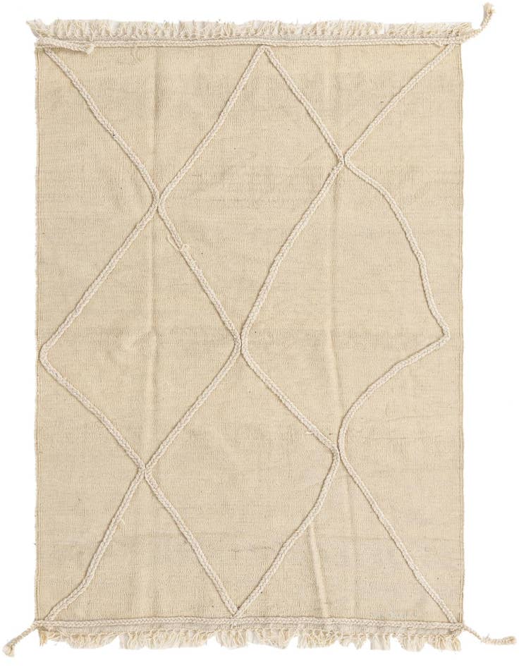 Detail image of 3' 6 x 5' 1 Hand Knotted Moroccan Wool Rug