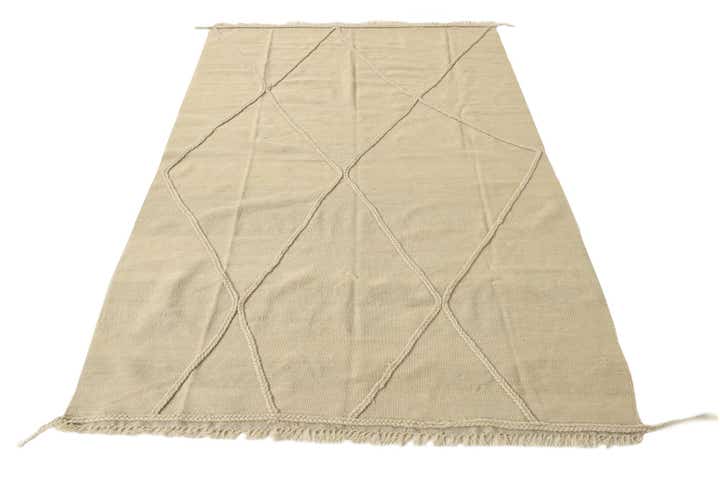 4' 8 x 6' 10 Hand Knotted Moroccan Wool Rug