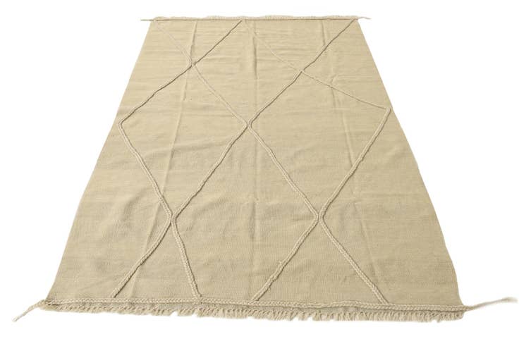 Detail image of 4' 8 x 6' 10 Hand Knotted Moroccan Wool Rug